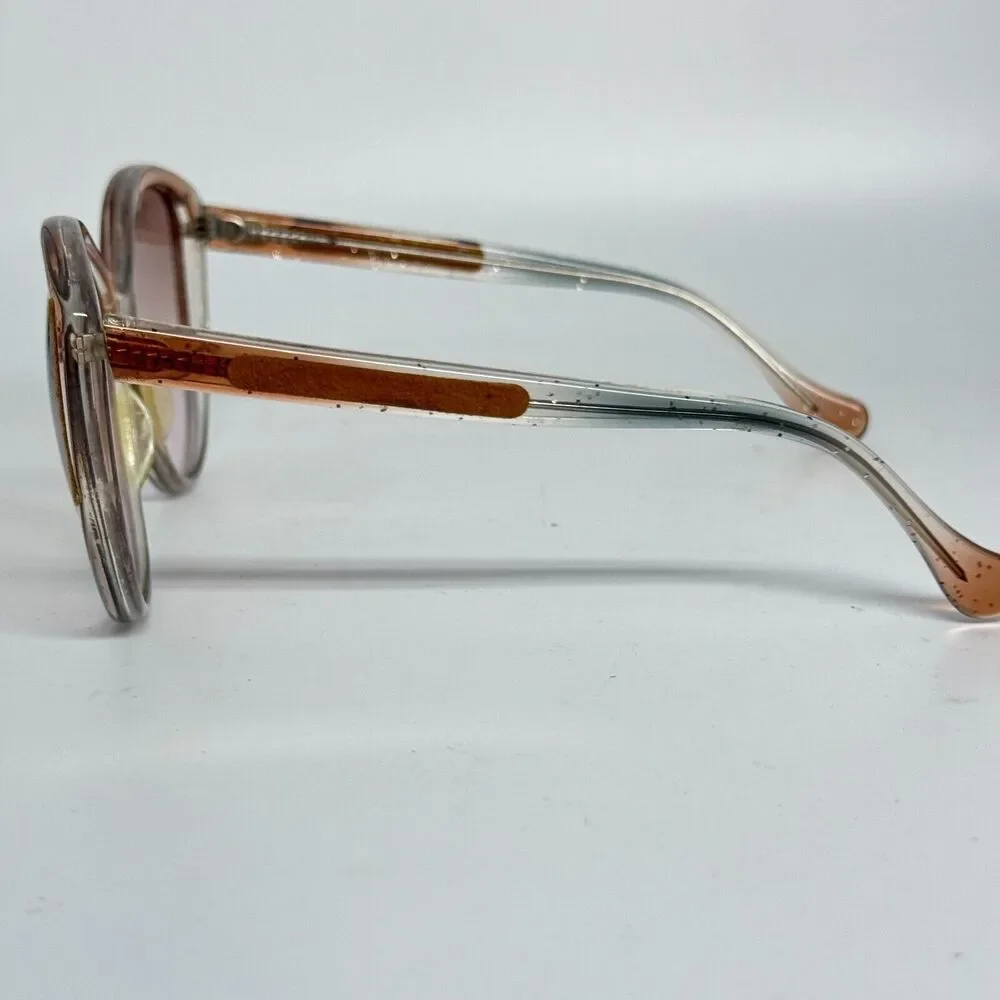 Collezione Bazaar Hearst Brown Oval‎ Sunglasses Japan Frames Only H2281